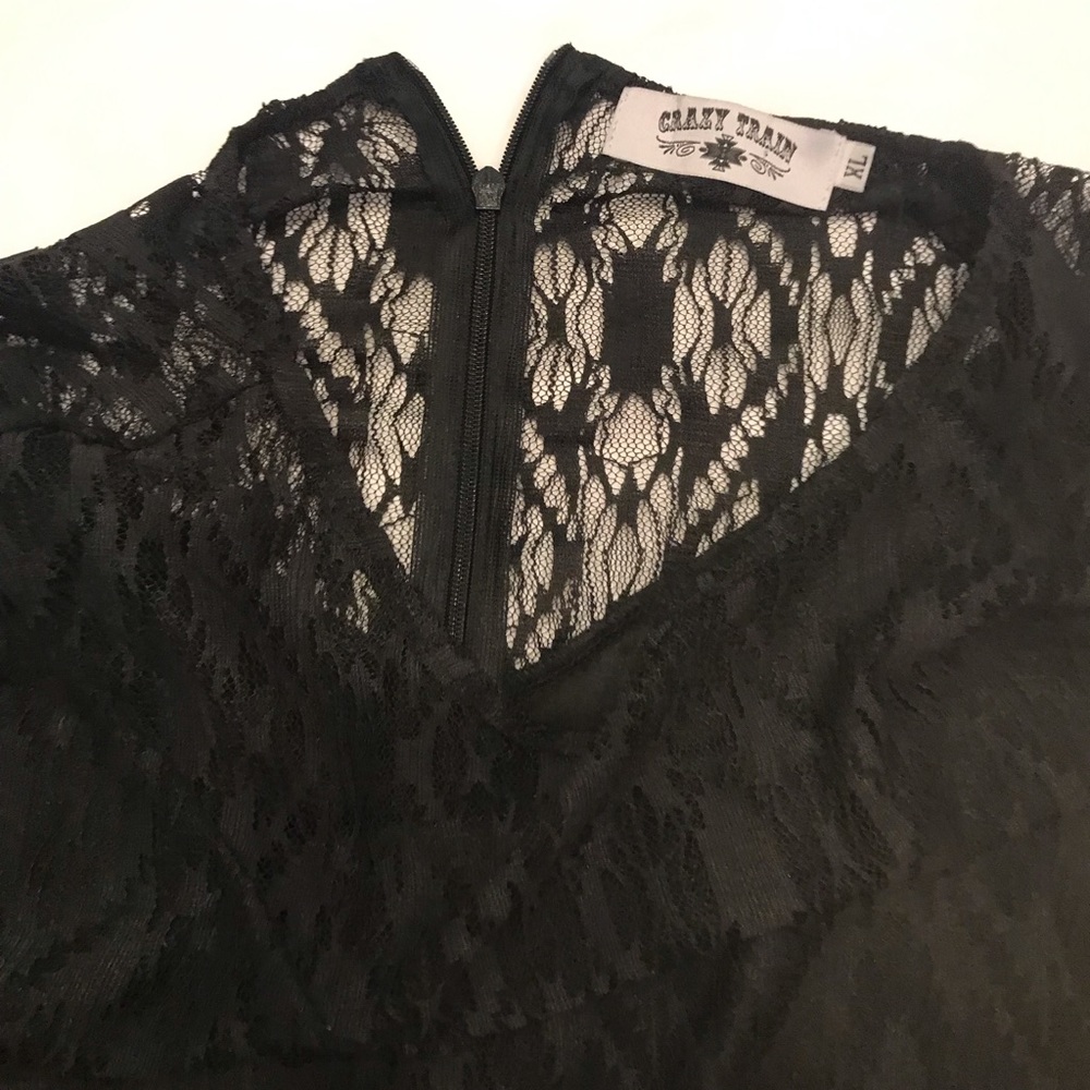 Crazy Train dressy black top